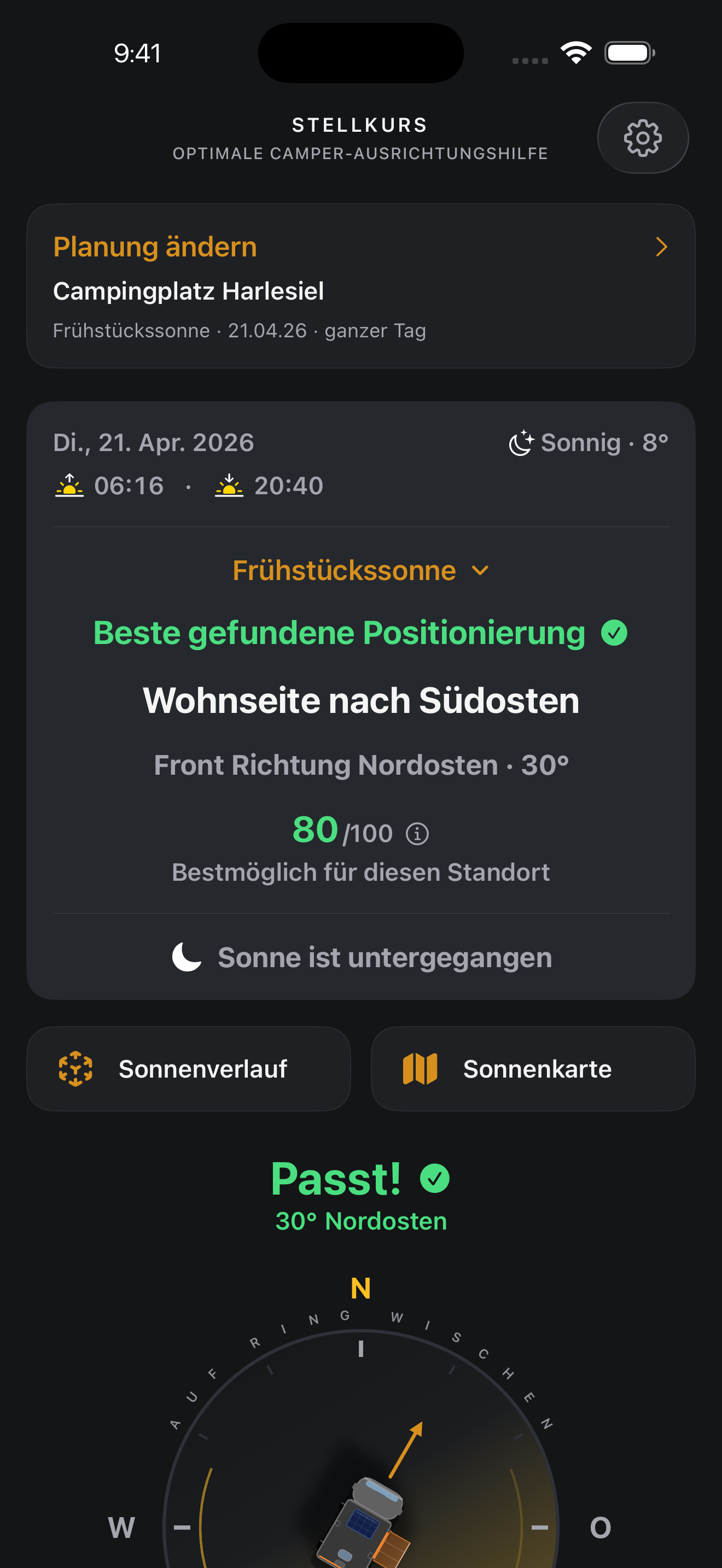 Stellkurs Hauptansicht